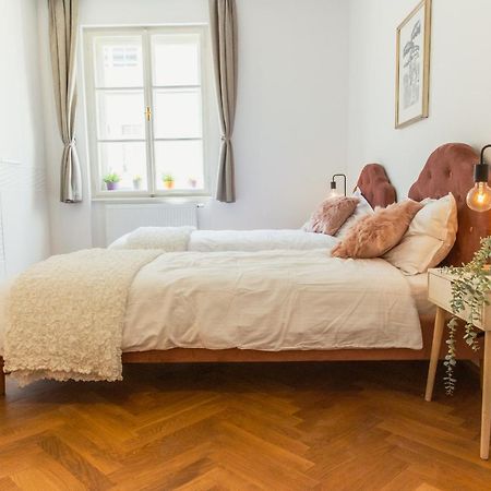 Top Location City Centre Condo In Historic Building With Free Garage Parking 卢布尔雅那 外观 照片